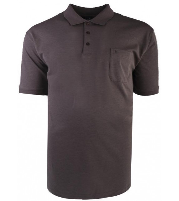 EASY CARE polo 1/2 mouw - Bruin