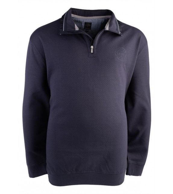 sweater met ritsje - Navy