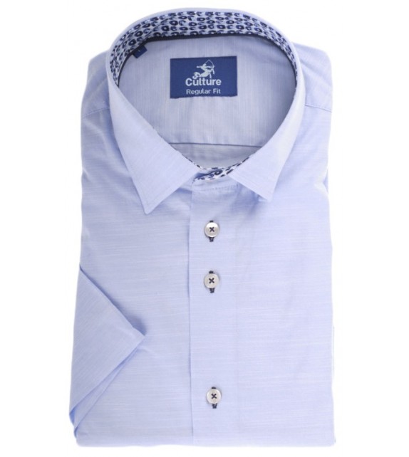 OUTLET hemd  1/2 mouw - Blauw