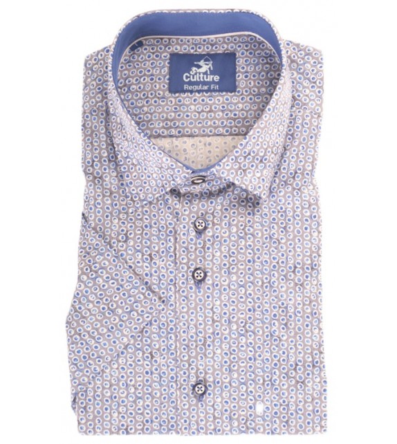 OUTLET hemd  1/2 mouw - Blauw