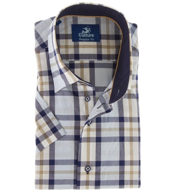 hemd  1/2 mouw - Blauw