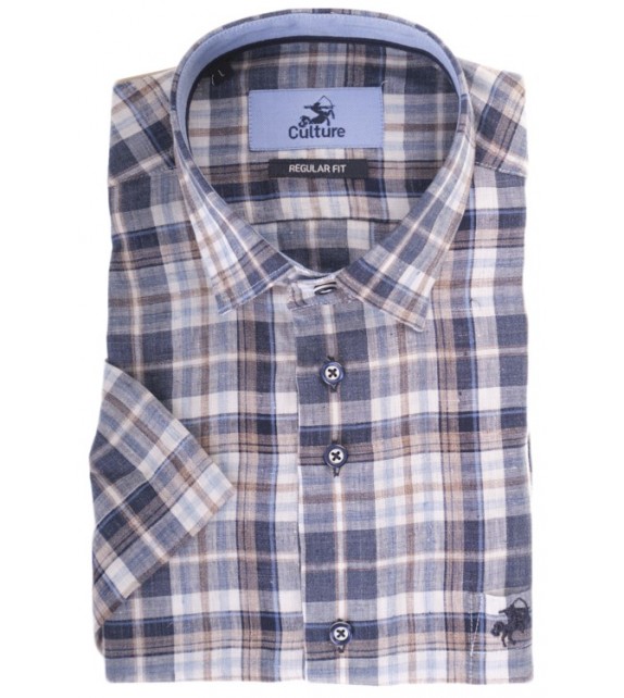 OUTLET hemd  1/2 mouw - Navy