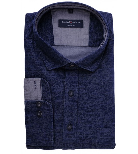 hemd 1/1 mouw - Navy