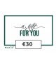 CADEAUBON €30 Webshop
