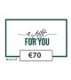 Cadeaubon €70 Webshop