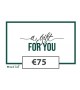 Cadeaubon €75 Webshop