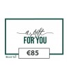 Cadeaubon €85 Webshop
