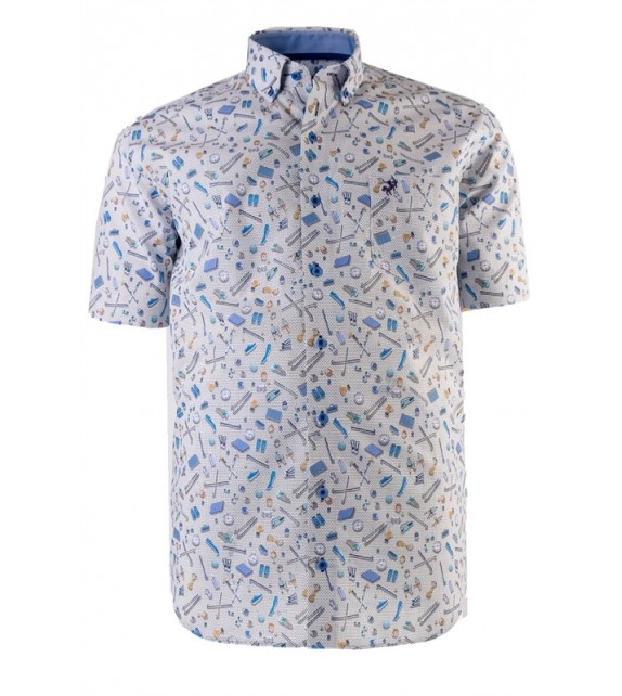 hemd 1/2 mouw - Blauw